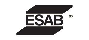 ESAB logo - vodeći brend opreme za zavarivanje i rezanje.
